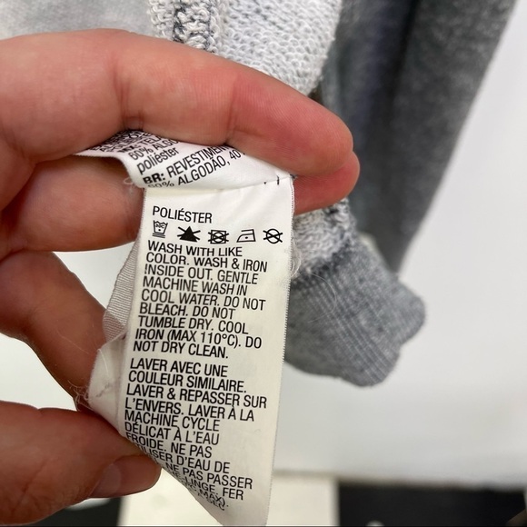 Roxy Heather Grey Zip Up Hoodie - Picture 9 of 9